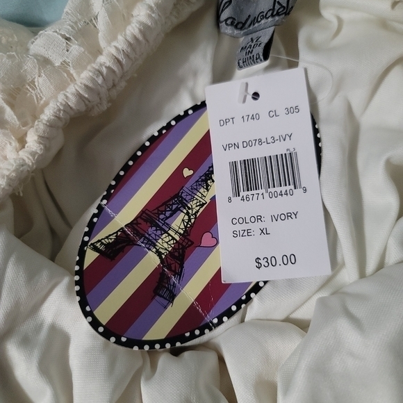 Mod Modele Lace Tube Mini Dress Women's XL‎  NWT - Picture 4 of 7